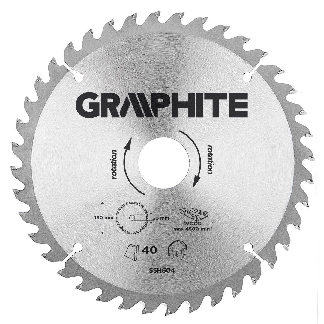 Disc circular 180 x 30 mm, 40 dinti 55H604