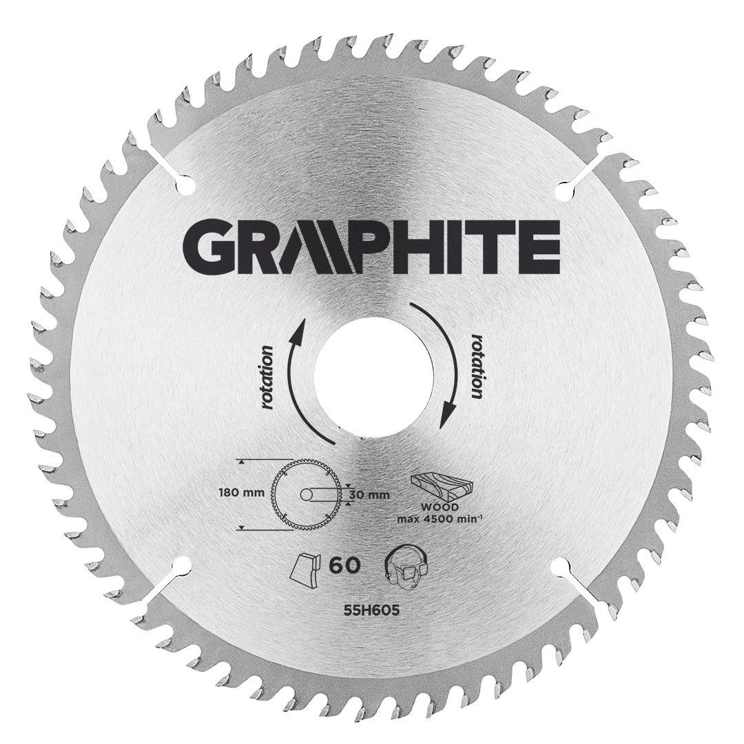 Disc circular 180 x 30 mm, 60 dinti 55H605