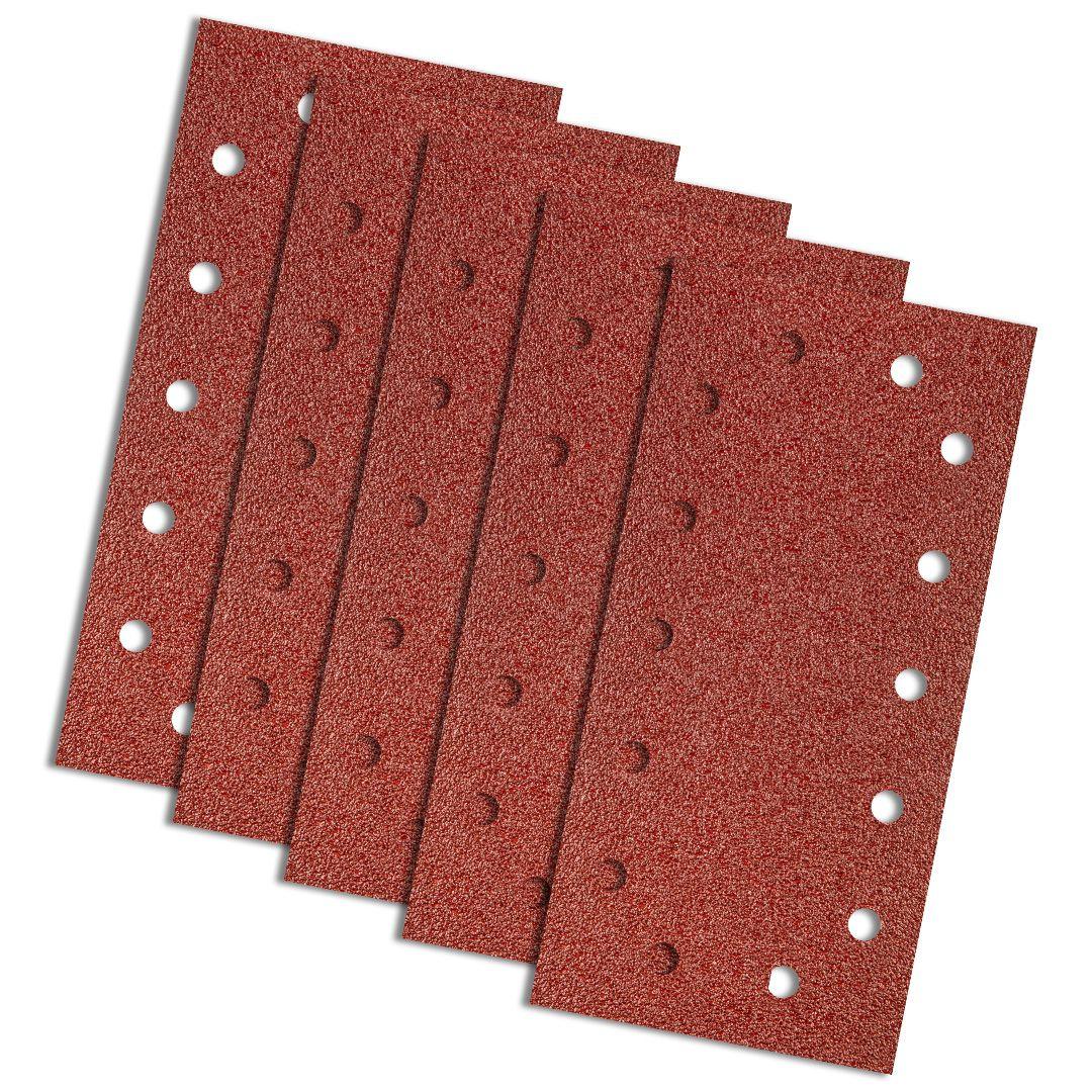 Hartie abraziva cu velcro 115x230mm, K40, cu gauri - set 5 buc 55H720