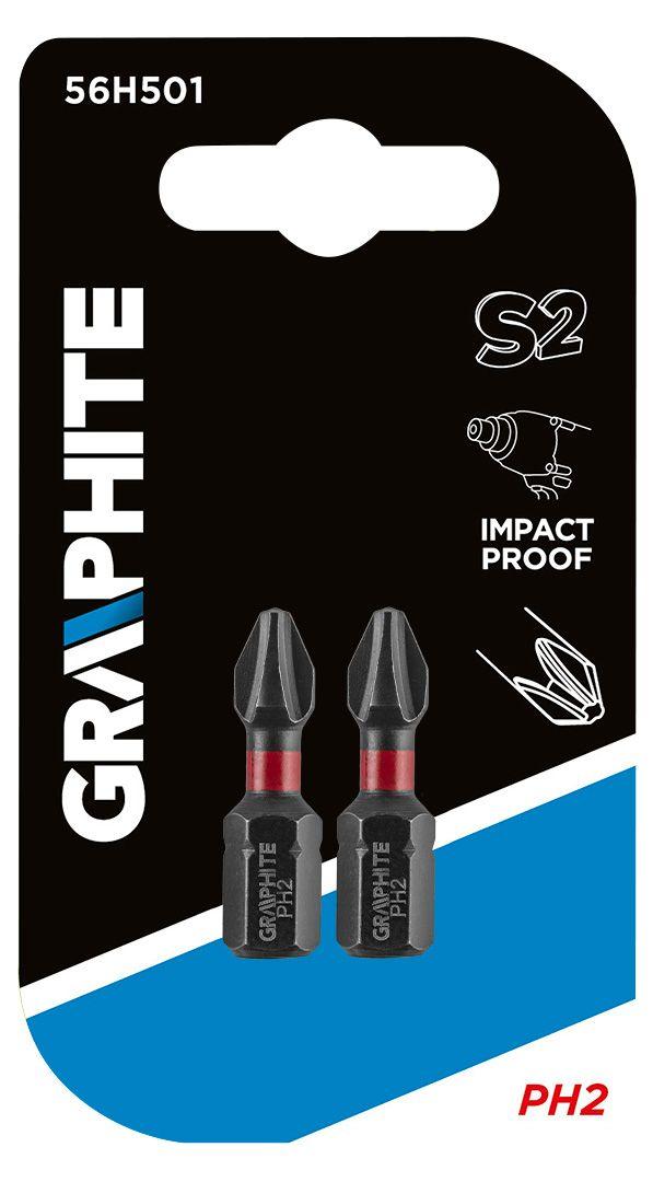 Bit de impact PH2 x 25mm - set 2 buc 56H501