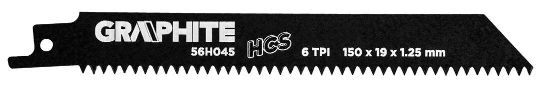 panza pentru fierastrau sabie HCS 150x19x1.25mm, 6TPI - set 2 buc 56H045