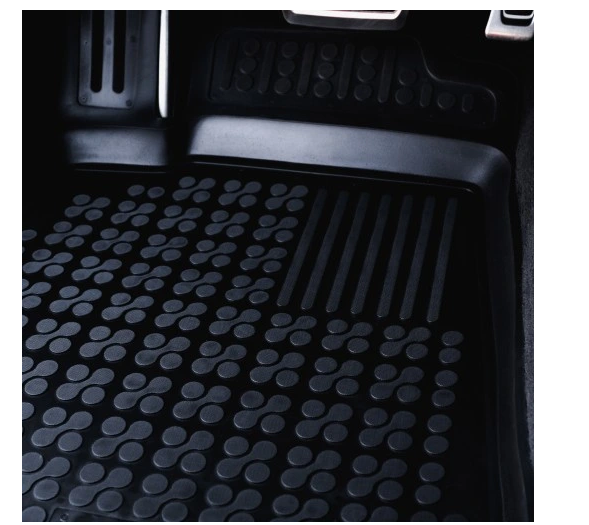 Set covorase auto din cauciuc Mitsubishi Outlander, 2007-2015, Citroen C-Crosser 2007-, Peugeot 4007, 03.2007-, presuri tip tavita marca Rezaw Plast