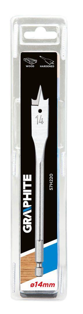 Burghiu lemn plat, 14 x 152 mm 57H220