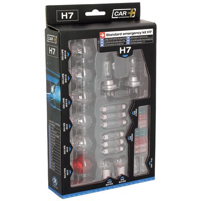 Set becuri rezerva H7, 30 de Piese, Include Becuri si Sigurante