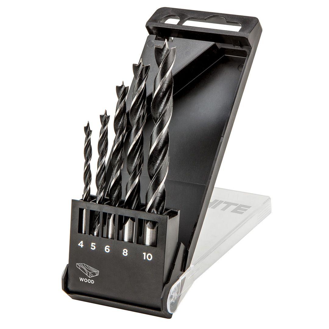 Burghie pentru lemn, in spirala, 4-10 mm, 4,0 - 10 mm, set 5 buc. 57H269