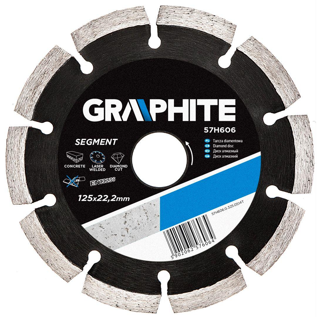 Disc diamantat -sudat cu LASER 125x22.2mm 57H606