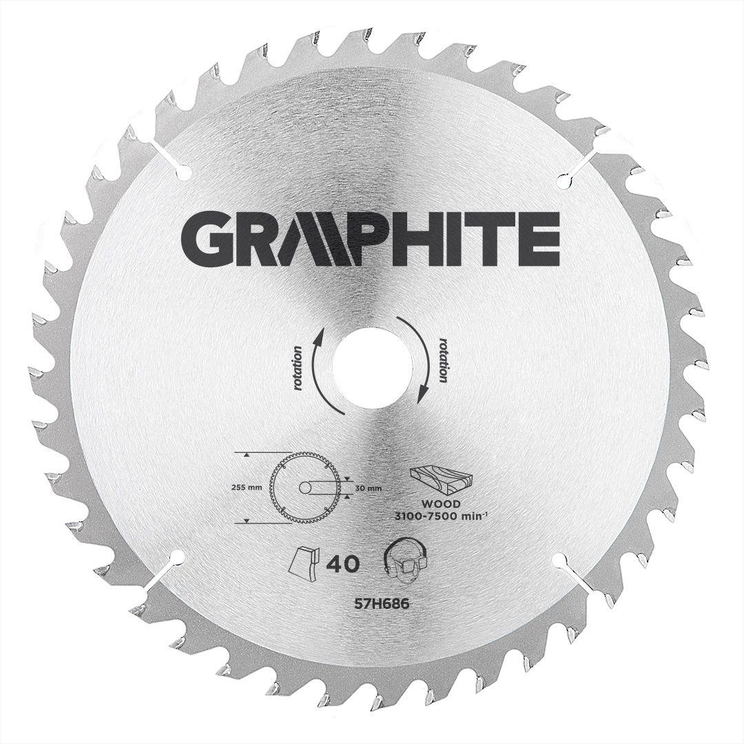 Disc pt circular, 255 x 30 mm, 40 dinti 57H686