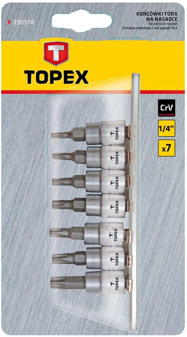 Tubulare cu antrenor Torx, 7 pcs buc -set 39D378