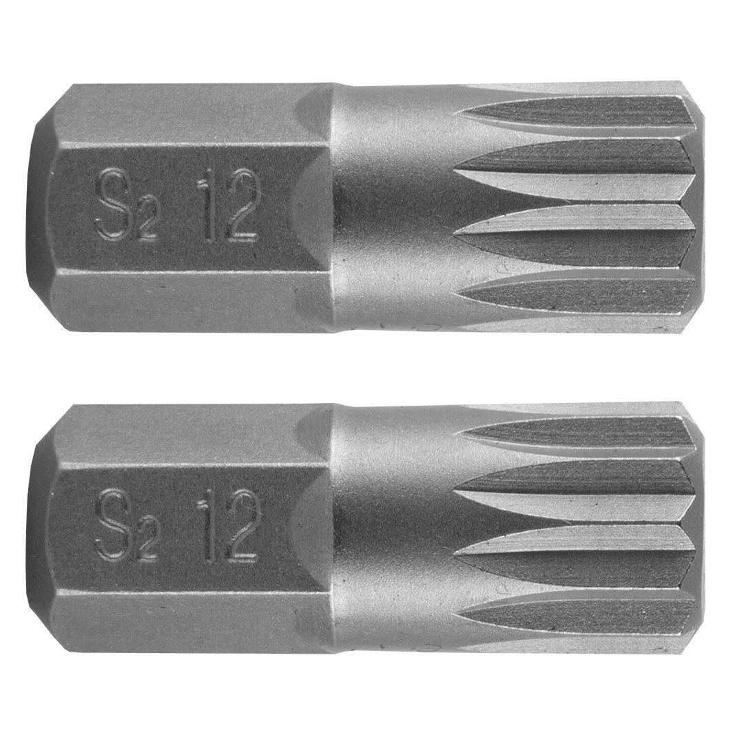 Bit tip &quot;spline&quot; M12x30mm, S2- 2 buc 10-904