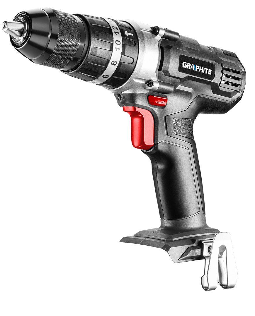 Masina de gaurit 18V Li-Ion Graphite Energy+ mand 13 mm (fara acumulator inclus) 58G010