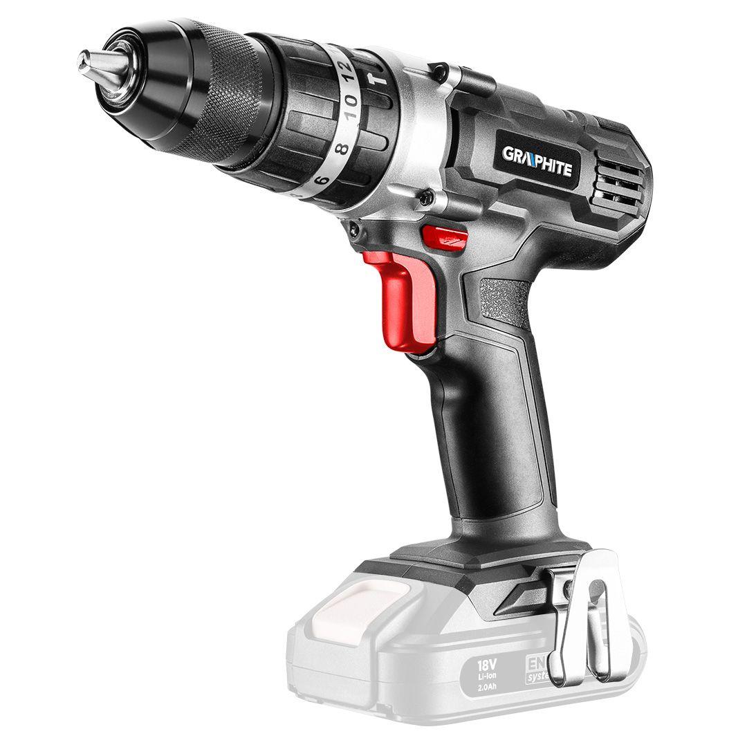 Masina de gaurit 18V Li-Ion Graphite Energy+ mand 13 mm (fara acumulator inclus) 58G010