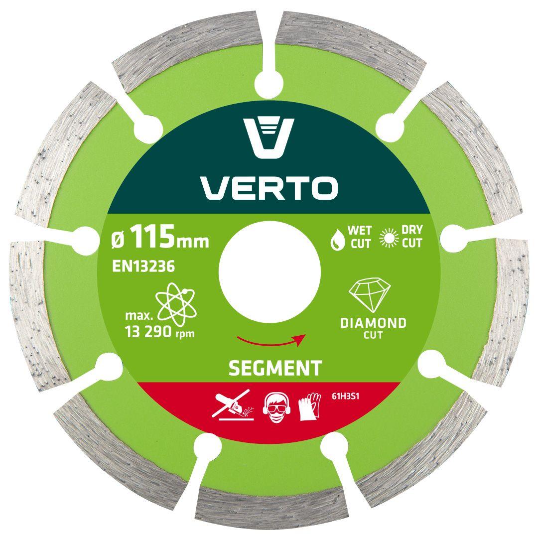 Disc diamantat 115mm,segmentat ,pentru beton 61H3S1