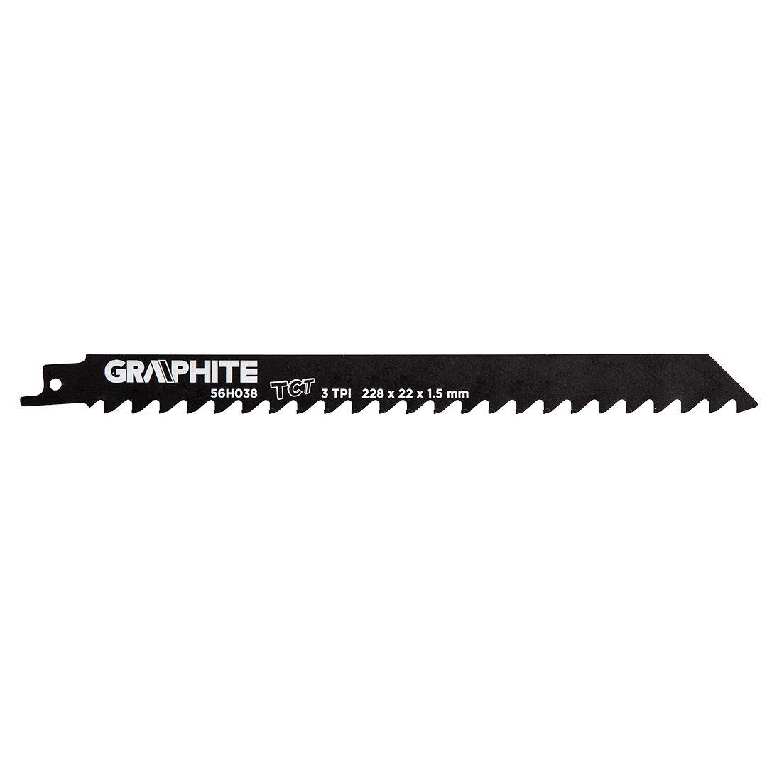 panza pentru fierastrau sabie HM 228x22x1.25mm, 3TPI 56H038