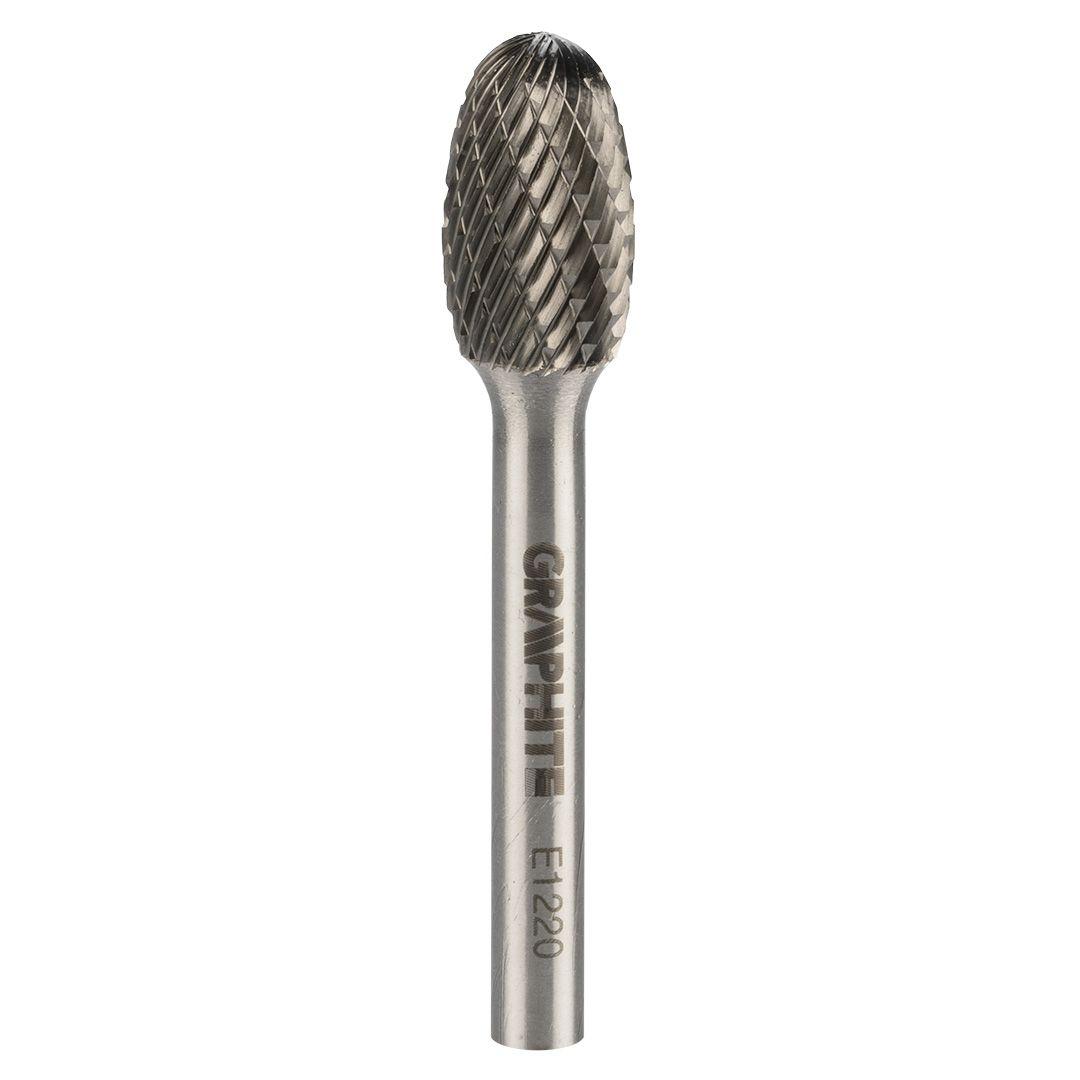 Freza rotativa din carbura HM, tip E (ovala), 12x20mm, tija 6x45mm 55H366