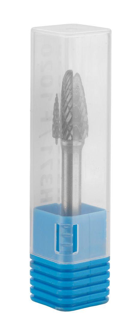 Freza rotativa din carbura HM, tip F (ovala rotunjita), 10x20mm, tija 6x45mm 55H371