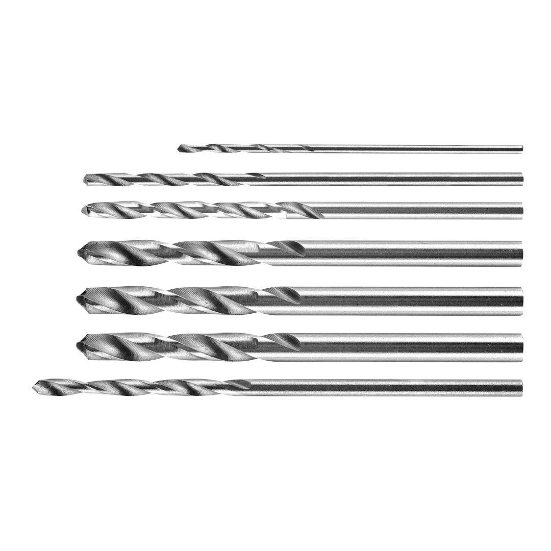 Burghie de precizie 0.8-3.2mm, set 7 buc 55H075