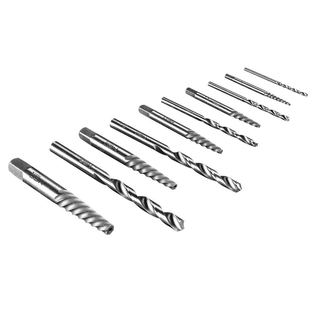 Extractor suruburi si burghie HSS,10 buc - set 09-609