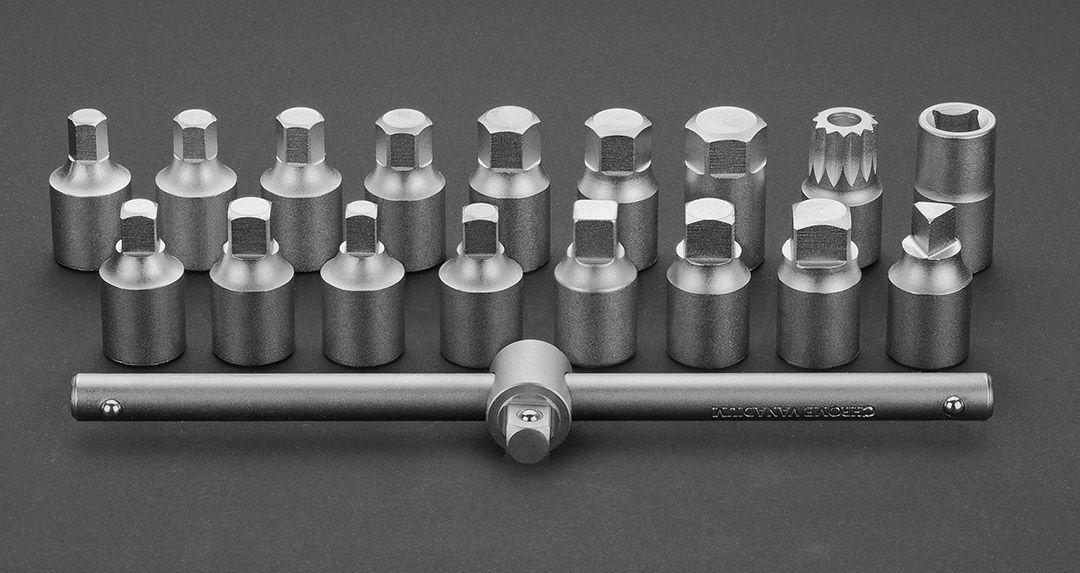 Set chei desfacere buson scurgere ulei diverse marci auto 18 buc, 3/8 " 11-235