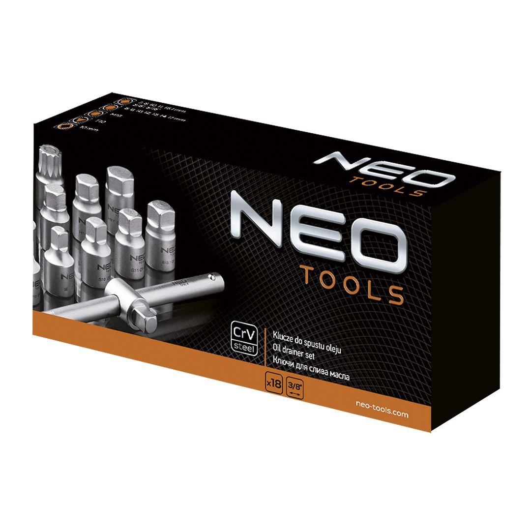 Set chei desfacere buson scurgere ulei diverse marci auto 18 buc, 3/8 " 11-235