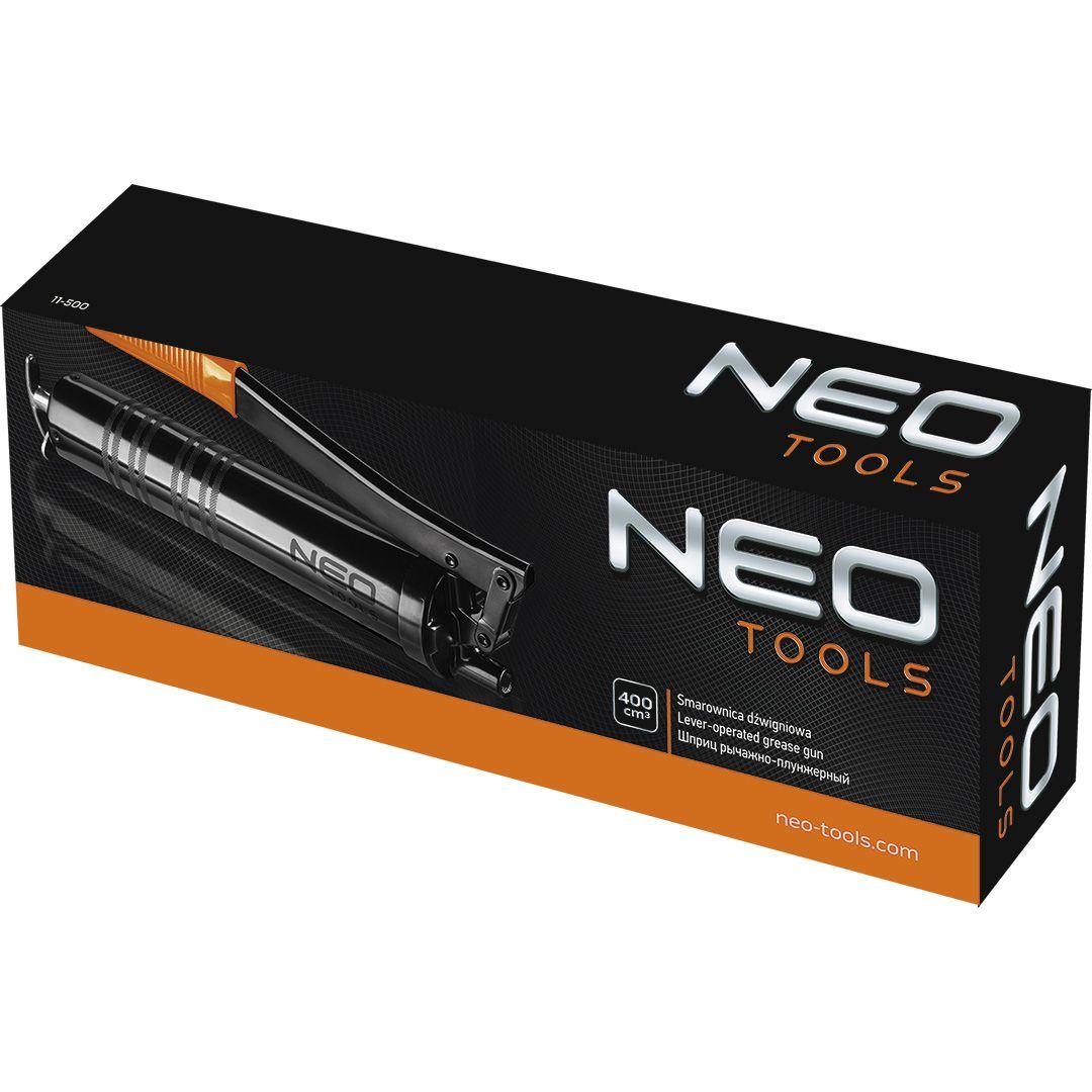 Pistol de gresare 400cc, cu furtun 8x300mm,cap 4 falci 11-500