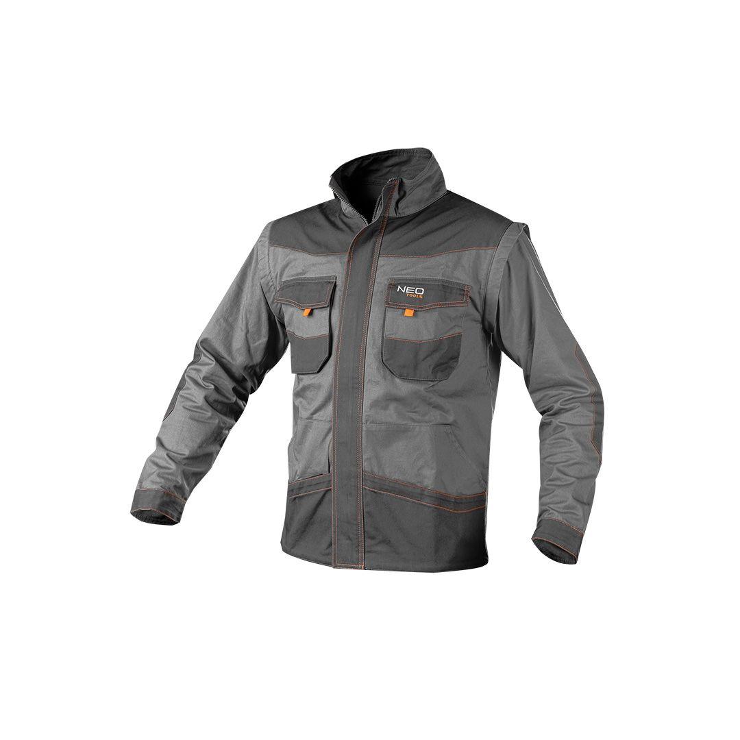 Jacheta de lucru cu maneci detasabile, 100% bumbac, marime XXL (58) 81-311-XXL