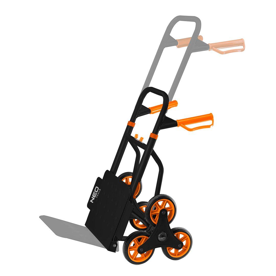 Carucior tip liza, pliabil, adaptat pentru scari, 150 kg 84-402