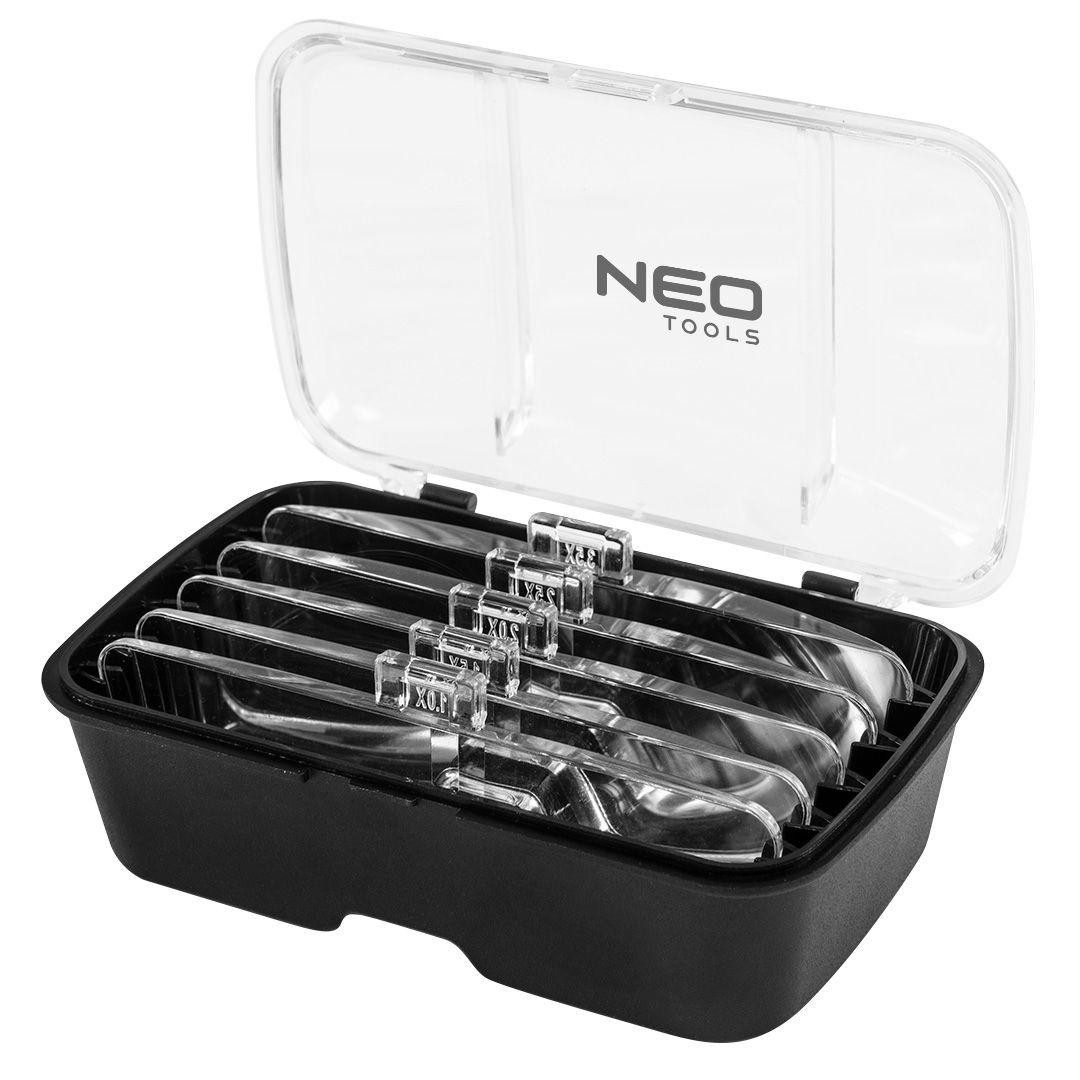 Ochelari cu lupa si LED-uri, 5 lentile, 2 x AAA (neincluse) 06-130