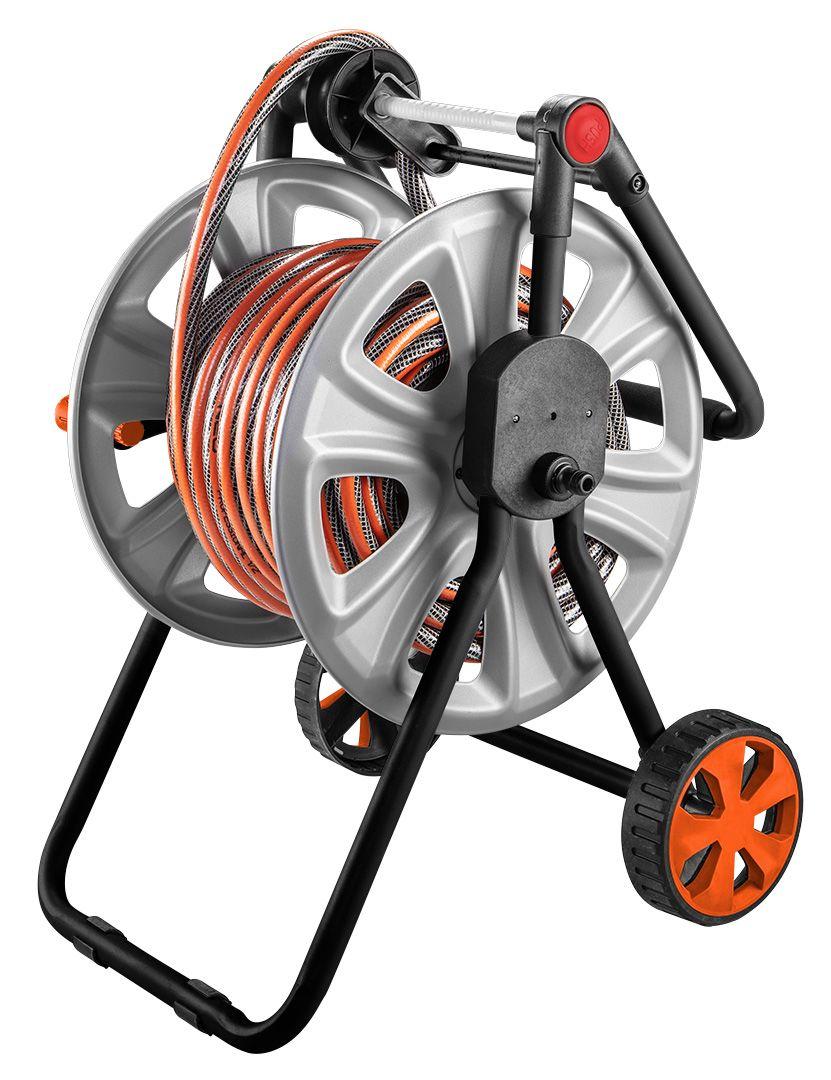Tambur/troler pentru furtun de gradina, 1/2 ", 20-60 m, cu ghidaj pentru furtun 15-792