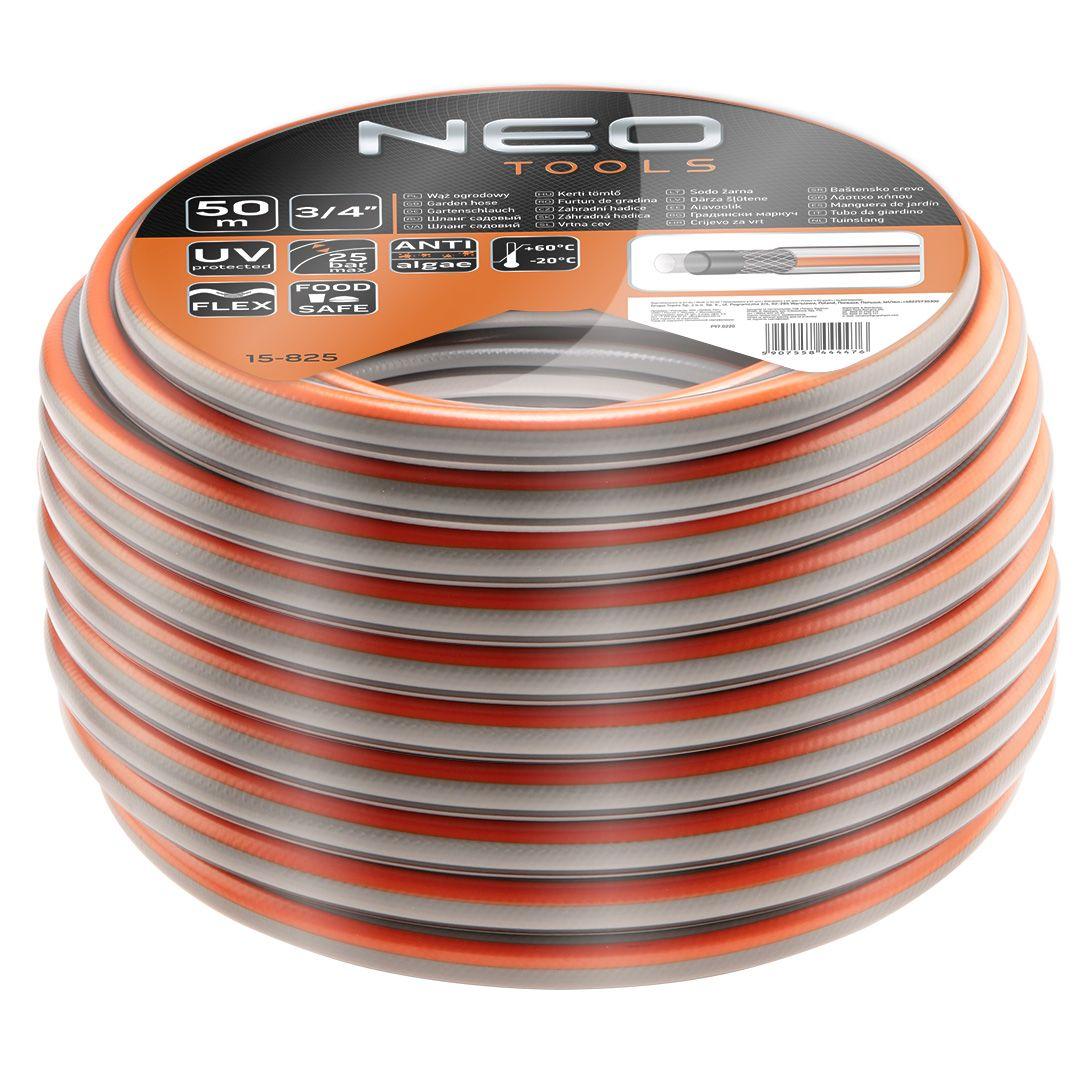 Furtun de gradina 3/4 " x 50 m, 4 straturi NEO OPTIMA 15-825