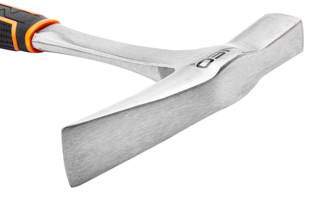 Ciocan de zidarie (ingust) 600 g, monobloc, maner bimaterial 25-106