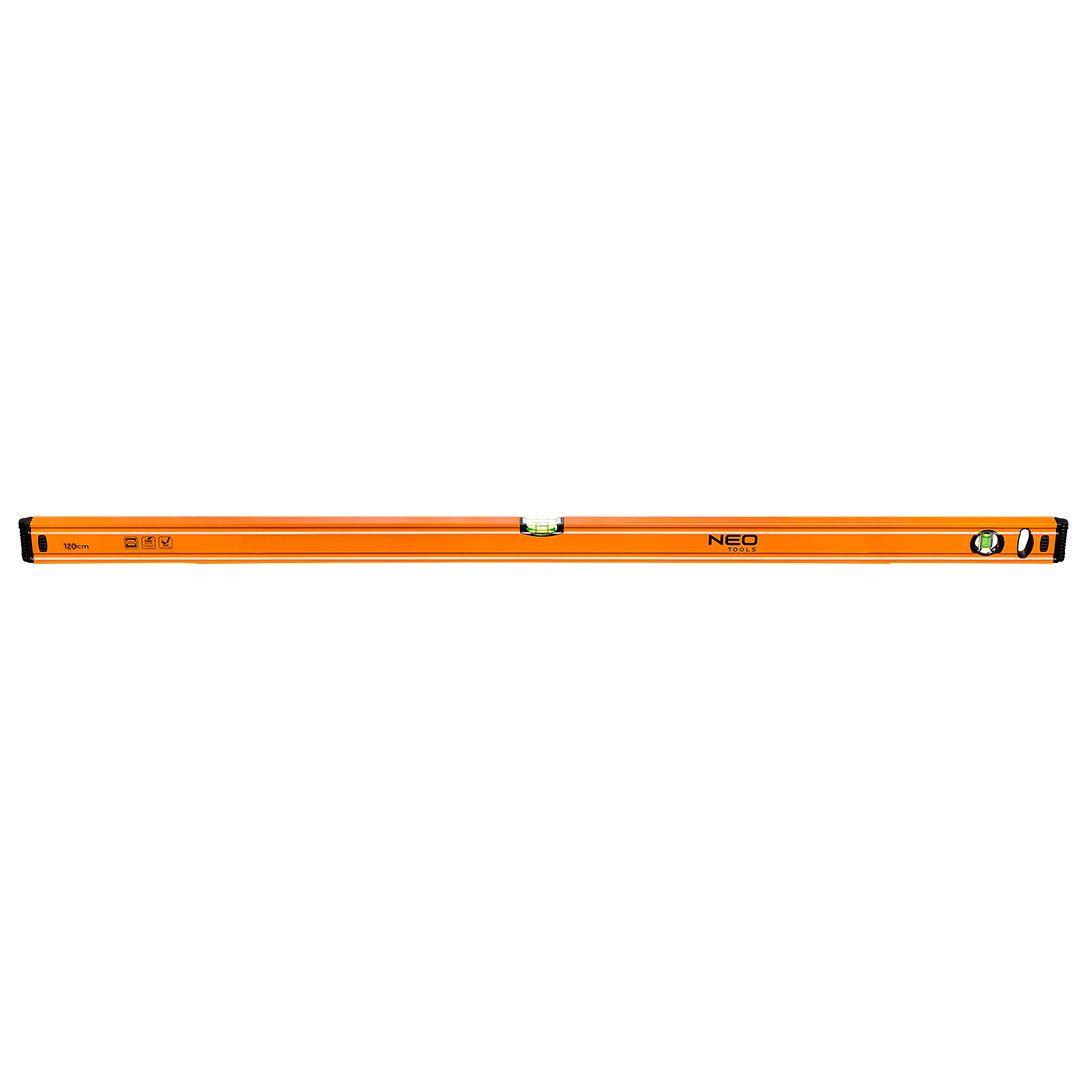 Nivela 120 cm, 2 bule, 1 o suprafata slefuita 71-065