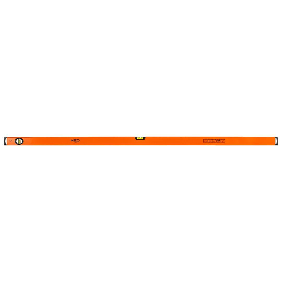 Nivela din aluminiu,suprafata inferioara frezata, 2 bule, 150cm 71-086