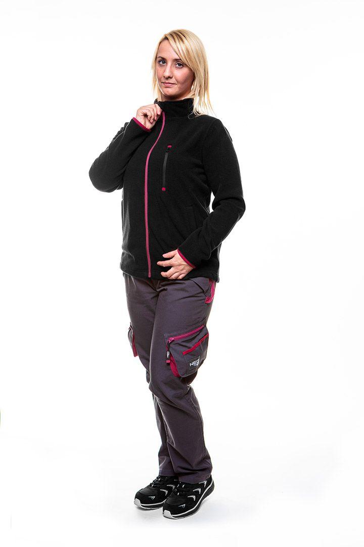 Geaca fleece pentru femei, negru, marimea L 80-500-L