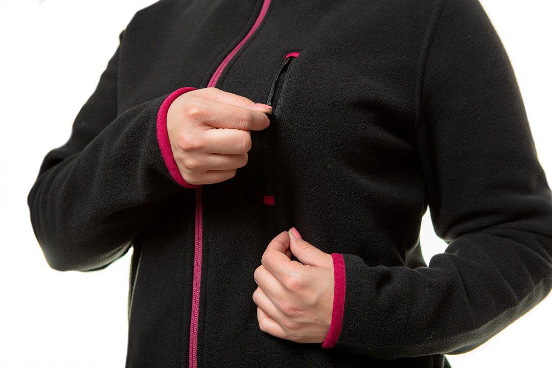 Geaca fleece pentru femei, negru, marimea L 80-500-L
