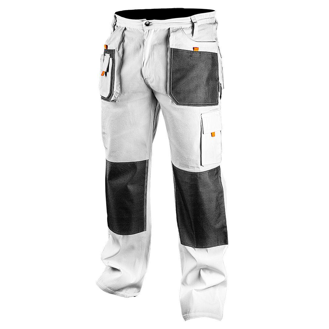 Pantaloni de lucru, alb, marimea LD/54 81-120-LD