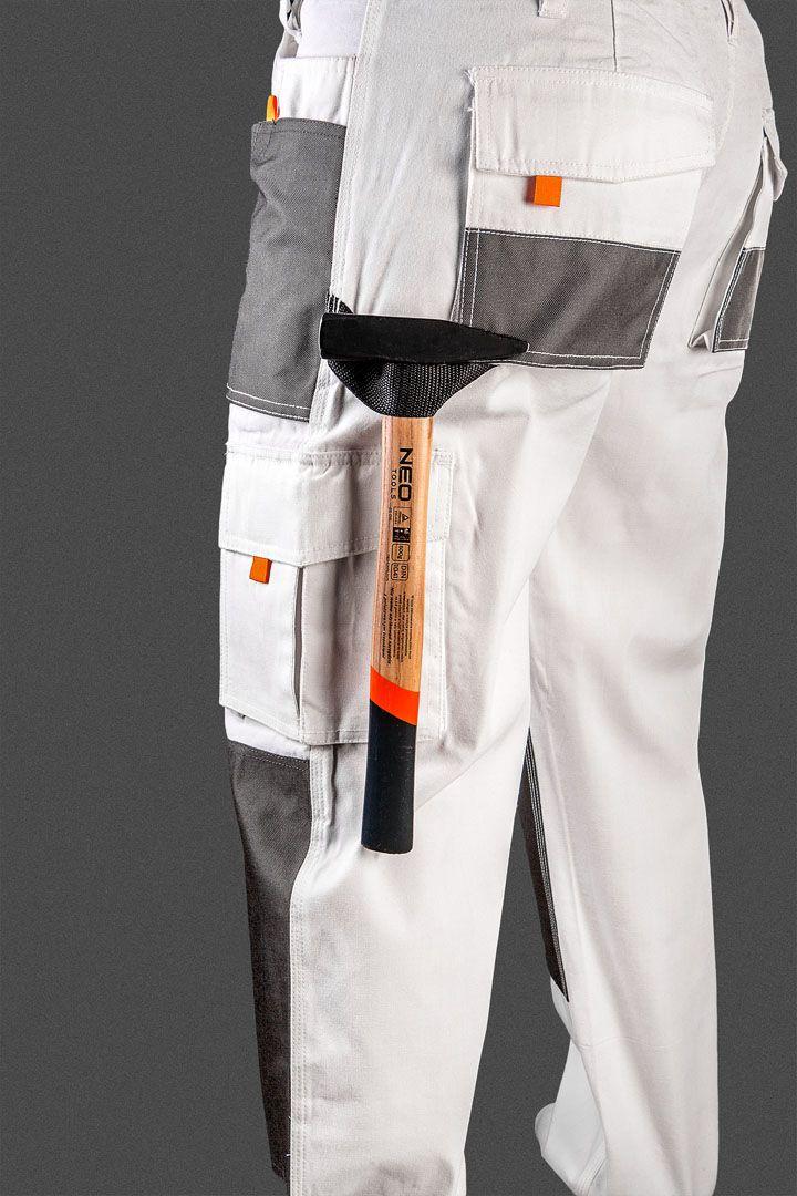 Pantaloni de lucru, alb, marimea S/48 81-120-S