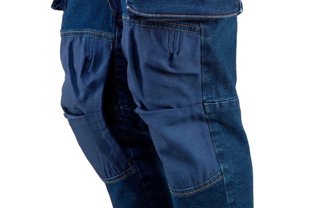 Pantaloni de lucru DENIM, cu intarituri la genunchi, marimea L 81-228-L