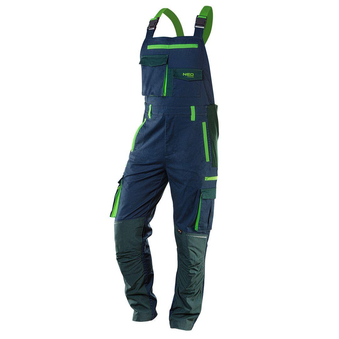 Salopeta de lucru PREMIUM, 62% bumbac, 35% poliester, 3% elastan, marimea XXL 81-246-XXL