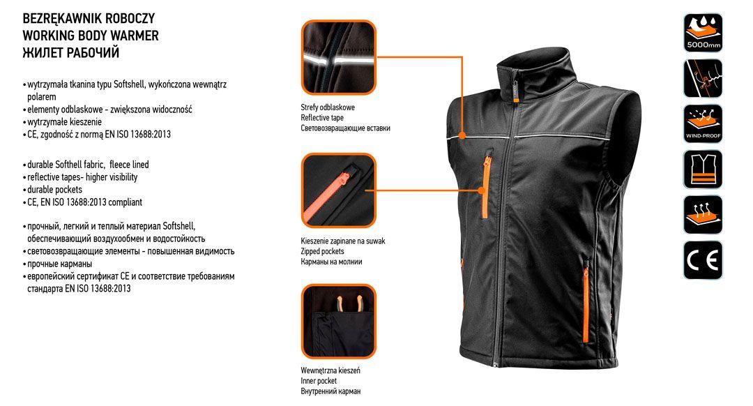 Vesta de lucru softshell masura XXL 81-532-XXL