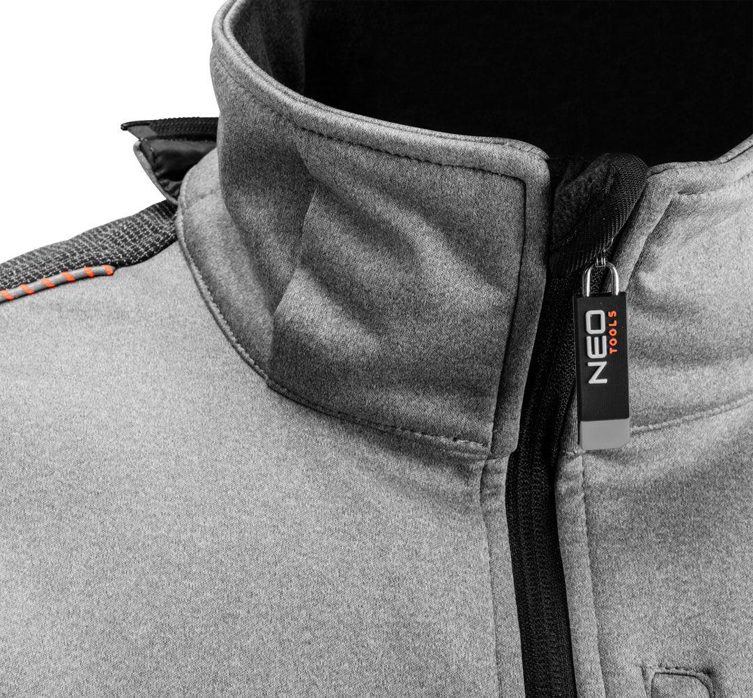 Jacheta de lucru softshell, cu gluga detasabila, marimea XXXL 81-551-XXXL