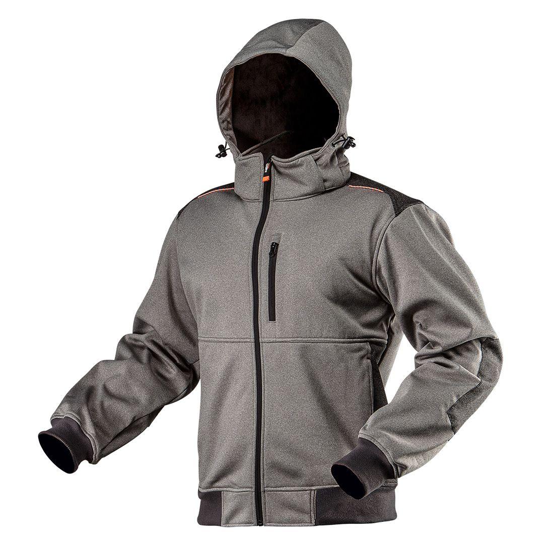 Jacheta de lucru softshell, cu gluga detasabila, marimea XXXL 81-551-XXXL