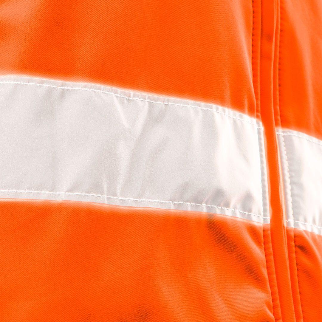 Jacheta de lucru cu vizibilitate ridicata, softshell cu gluga, portocalie, marimea L 81-701-L