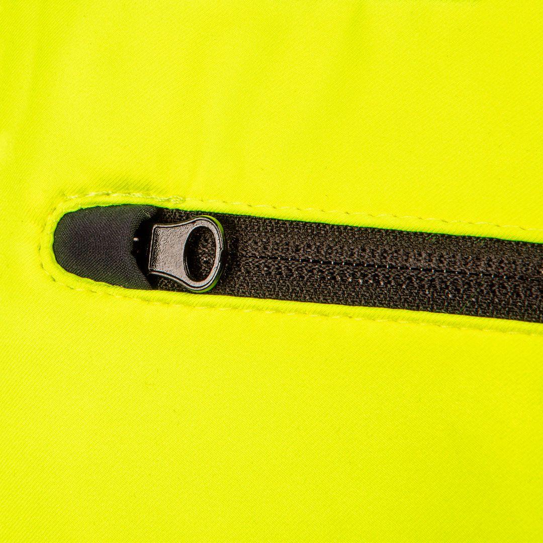Jacheta de lucru cu vizibilitate ridicata, softshell cu gluga, galben, marimea XXXL 81-700-XXXL