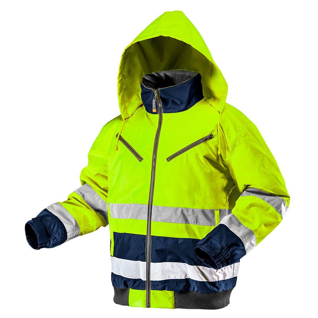 Jacheta de lucru cu vizibilitate ridicata, izolata, galbena, marimea XXXL 81-710-XXXL