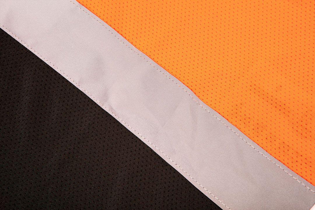Tricou de inalta vizibilitate, partea de jos neagra, portocaliu, marimea XL 81-731-XL