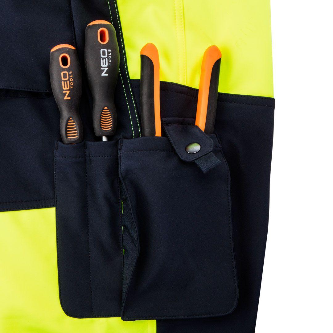 Pantaloni lucru vizibilitate marita, pentru vara, galben, S 81-750-S