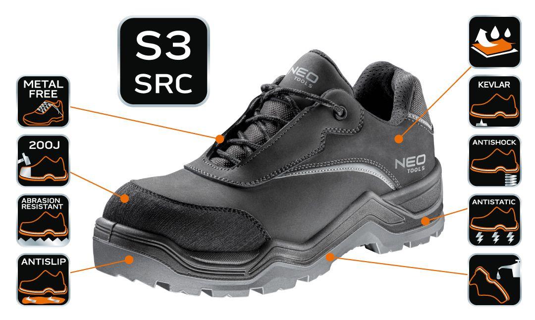 Pantofi de lucru S3 SRC, nubuc, marimea 40, CE 82-150-40