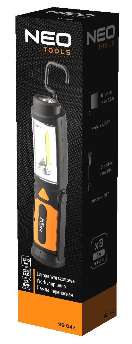 Lampa de lucru 3W 300lm, alimentare 3xAA (neincluse) 99-042