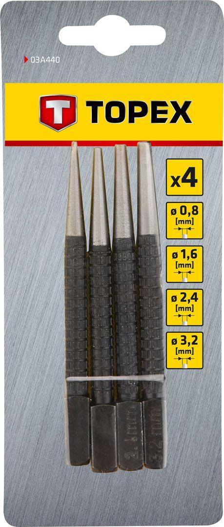Set punctatoare 4 buc ( 0,8 - 1,6 - 2,4 - 3,2mm) 03A440