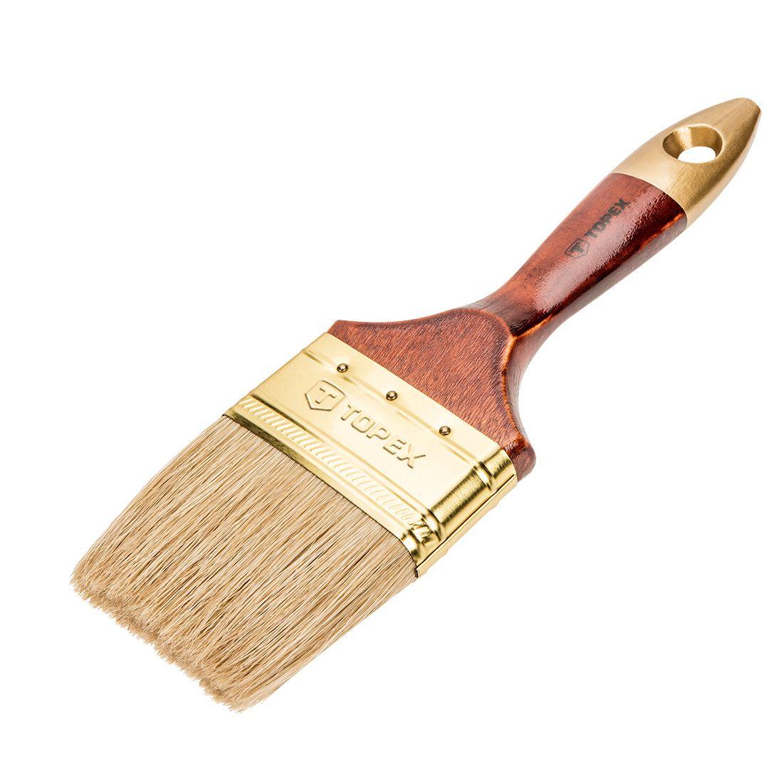 Pensula par natural,maner lemn, 3 &quot;/ 76mm, pt vopsele in ulei 19B630